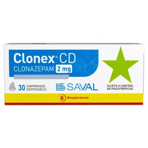 CLONEX COMDIS.2.0MG.30 CONTROLADO