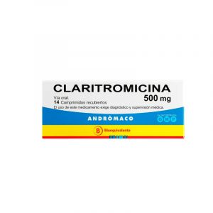 CLARITROMICINA 500 MG X 14 COMP ANDR