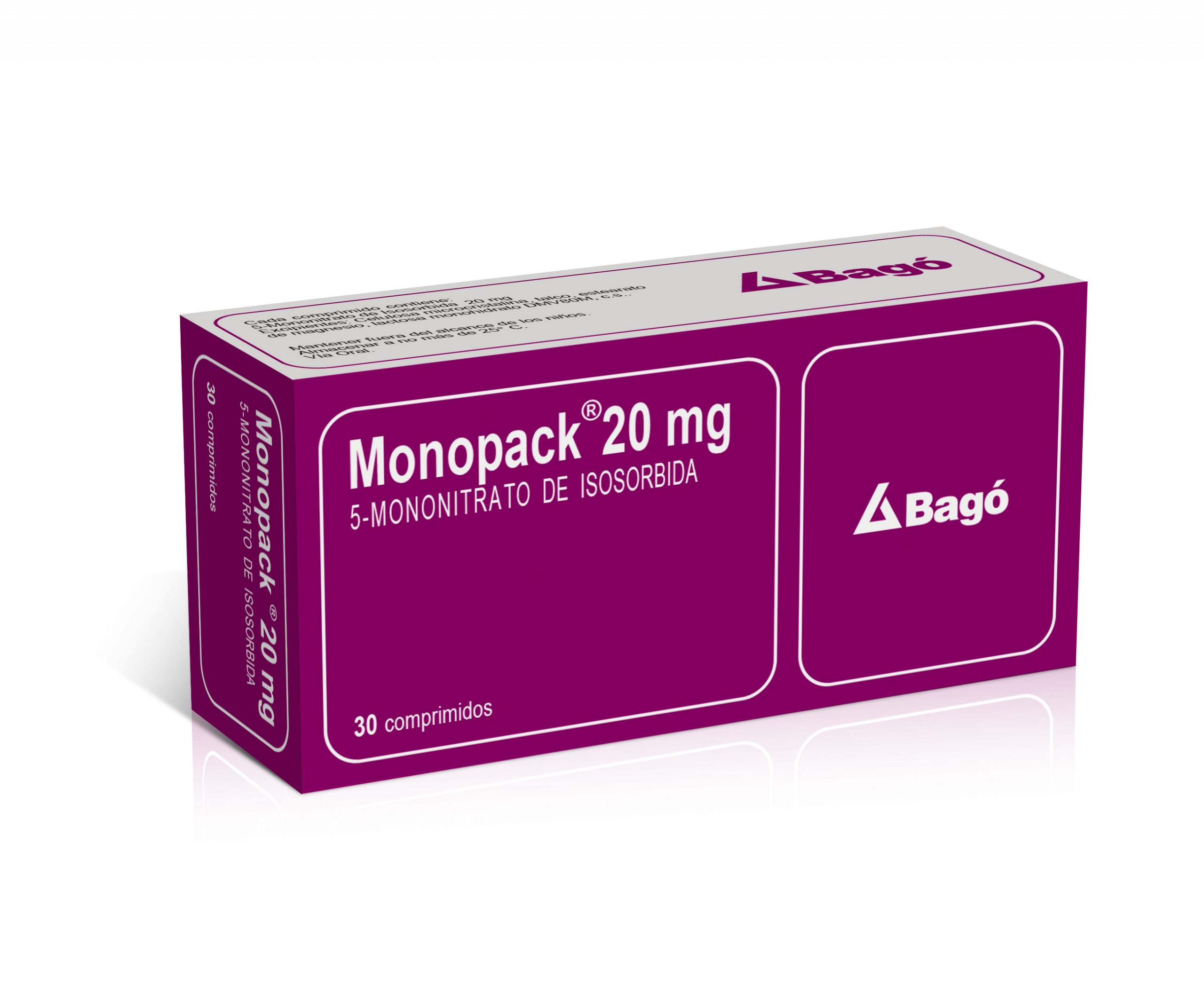 MONOPACK COM 20 MG X 30 COMP ISOSORBIDA