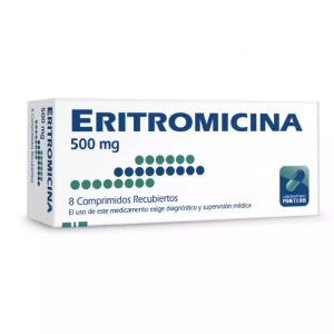 ERITROMICINA 500 MG X 8 MILAB