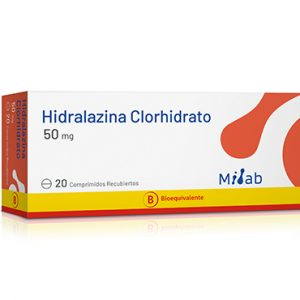 HIDRALAZINA 50 MG X COMPS MILAB