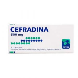 CEFRADINA CAP.500MG. 8  *