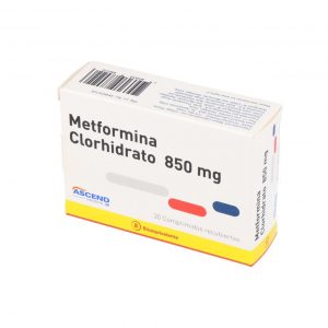 METFORMINA COM 850 MG X 30 ASCEND (BE)