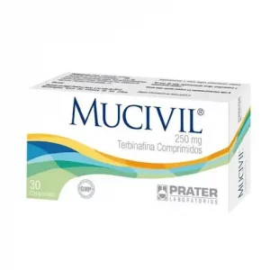 MUCIVIL 250 MG  30 COMP TERBINAFINA