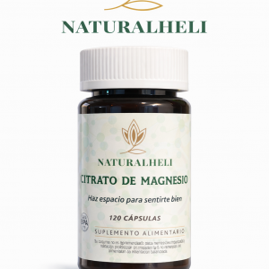 Citrato de magnesio 500 mg NaturalHelí 120 cápsulas suplemento para sistema nervioso y energía diaria